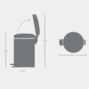 פח פדל 12 ליטר - Brabantia NewIcon – תמונה 7