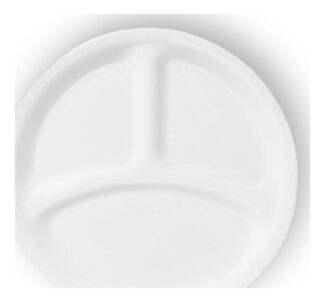 צלחת מחולקת - צלחת קורנינג מחולקת 21.5 ס"ח, Winter Frost White - מבית Corelle® Corning