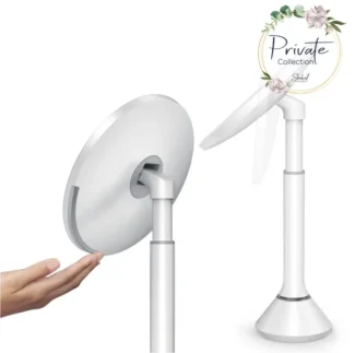 מראת סנסור Touch לבנה - מראת סנסור Touch dual light, לבנה מגדילה 20 ס"מ