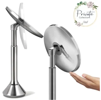 מראת סנסור Touch נירוסטה - מראת סנסור Touch dual light, נירוסטה מגדילה 20 ס"מ