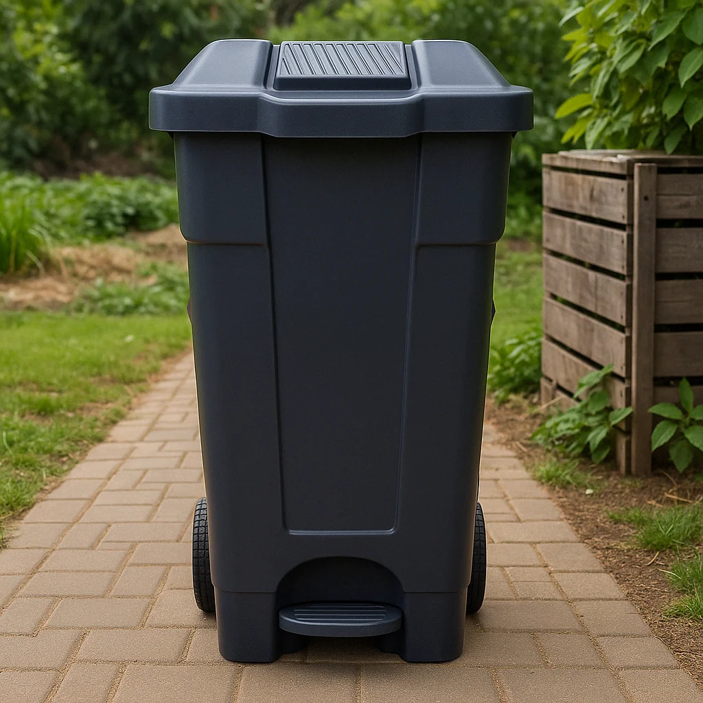 A photograph taken during daytime features a large