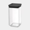 מיכל אחסון פלסטיק 1.6 ליטר, מכסה Brabantia - ללא BPA
