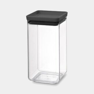 מיכל אחסון פלסטיק 1.6 ליטר, מכסה Brabantia - ללא BPA