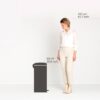 ⁦פח פדל 30 ליטר NewIcon נחושת חם Brabantia⁩ – תמונה ⁦3⁩