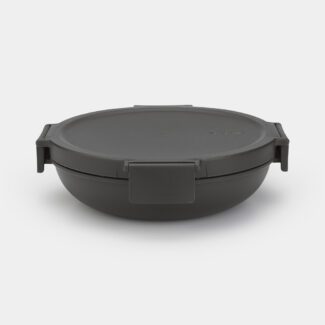 קערה לארוחת צהריים 1 ליטר Make & Take פלסטיק ללא BPA אפור כהה Brabantia
