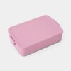 קופסת אוכל Bento גדולה 2 ליטר Make & Take פלסטיק ללא BPA ורוד לילך Brabantia – תמונה 6