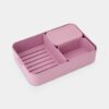 קופסת אוכל Bento גדולה 2 ליטר Make & Take פלסטיק ללא BPA ורוד לילך Brabantia – תמונה 3