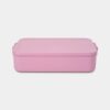 קופסת אוכל Bento גדולה 2 ליטר Make & Take פלסטיק ללא BPA ורוד לילך Brabantia