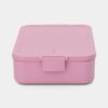 קופסת אוכל Bento גדולה 2 ליטר Make & Take פלסטיק ללא BPA ורוד לילך Brabantia – תמונה 4