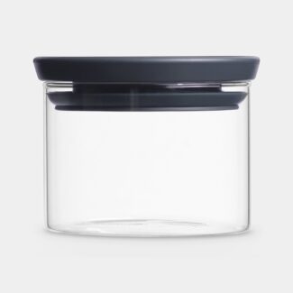 מיכל זכוכית, מכסה אפור כהה 0.3 ליטר Brabantia