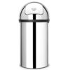 פח אשפה פוש בין 60 ליטר Brabantia - נירוסטה עם דלת פוש