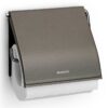 סט לשירותים Brabantia: פח פדל 3 ליטר NewIcon + מברשת אסלה קונית + מתקן קיר לנייר טואלט ברבנטיה – תמונה 2