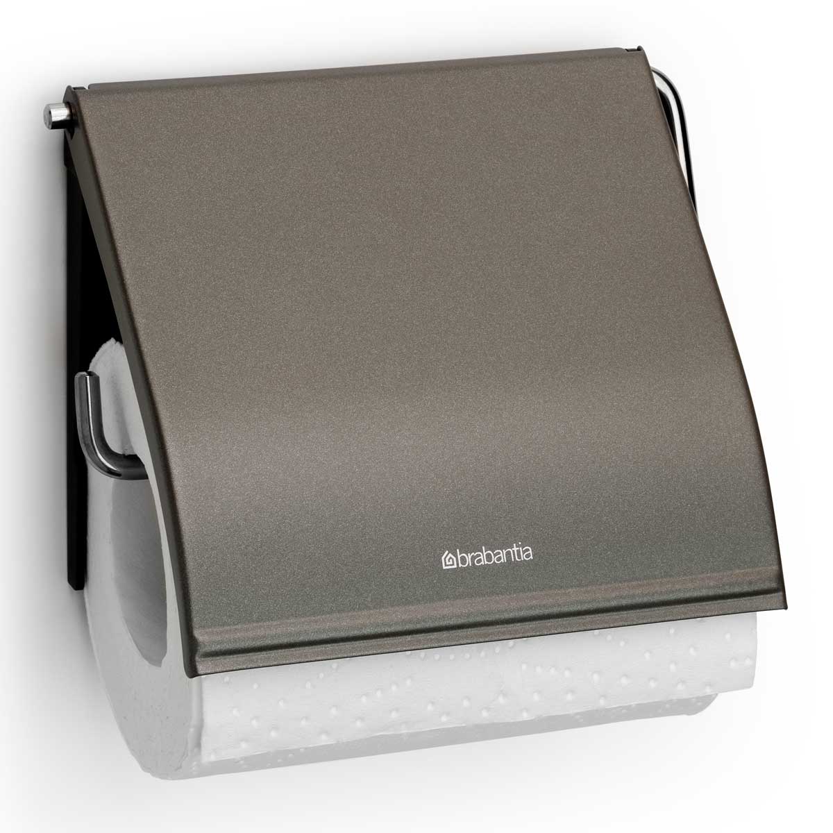 סט לשירותים Brabantia: פח פדל 3 ליטר NewIcon + מברשת אסלה עם אפשרות תלייה + מתקן קיר לנייר טואלט ברבנטיה – תמונה 3