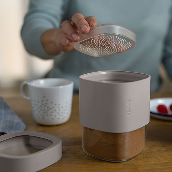 סט 3 מיכלי אחסון מזון יבש Flip מתרחב Lekue מבית Brabantia – תמונה 3