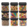 סט 9 מיכלי אחסון פלסטיק 0.7 ליטר, מכסה Brabantia - ללא BPA – תמונה 5