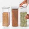 סט 3 מיכלי אחסון פלסטיק 2.5 ליטר, מכסה Brabantia - ללא BPA – תמונה 3