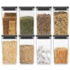 ⁦סט 8 מיכלי אחסון פלסטיק 1.6 ליטר, מכסה Brabantia - ללא BPA⁩ – תמונה ⁦2⁩