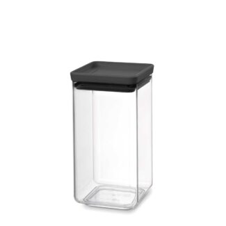 סט 8 מיכלי אחסון פלסטיק 1.6 ליטר, מכסה Brabantia - ללא BPA