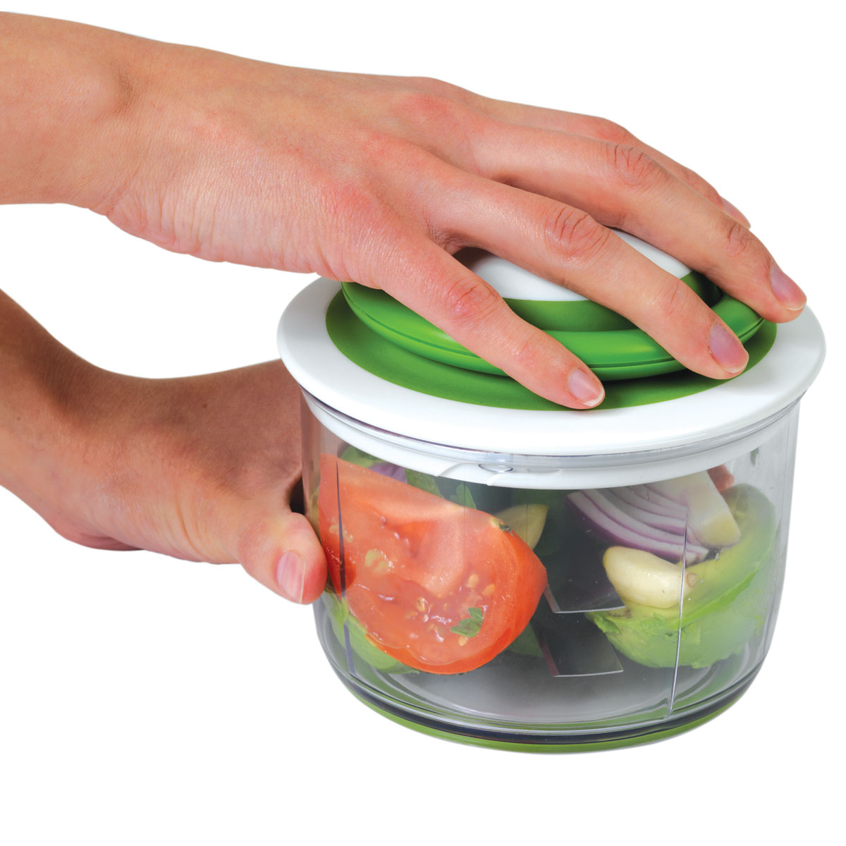 מעבד מזון ידני VeggiChop, ללא חשמל Chef'n, ללא BPA – תמונה 5