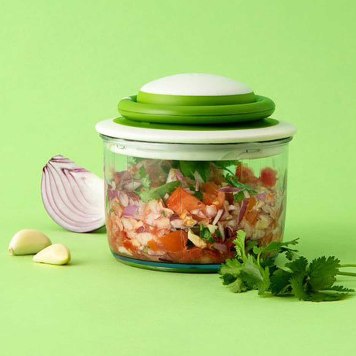מעבד מזון ידני VeggiChop, ללא חשמל Chef'n, ללא BPA – תמונה 3