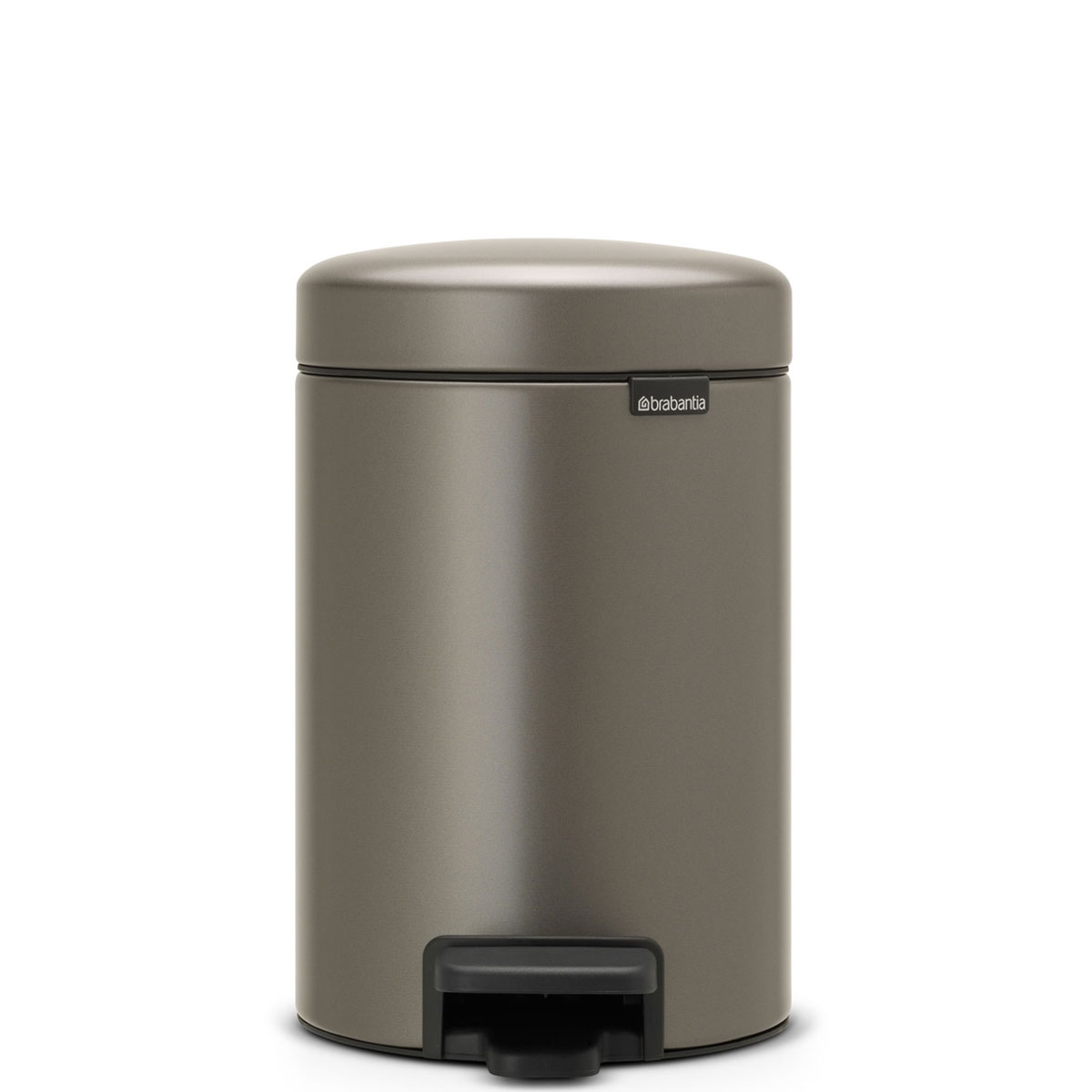 סט לשירותים Brabantia: פח פדל 3 ליטר NewIcon + מברשת אסלה קונית + מתקן קיר לנייר טואלט ברבנטיה – תמונה 5