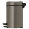 ⁦סט לשירותים Brabantia: פח פדל 3 ליטר NewIcon + מברשת אסלה עם אפשרות תלייה ברבנטיה⁩ – תמונה ⁦5⁩