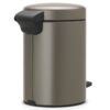 ⁦סט לשירותים Brabantia: פח פדל 3 ליטר NewIcon + מברשת אסלה קונית + מתקן קיר לנייר טואלט ברבנטיה⁩ – תמונה ⁦4⁩
