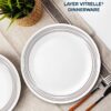 סט קורנינג צלחות 12 חלקים, Brushed Silver - תמונה 3